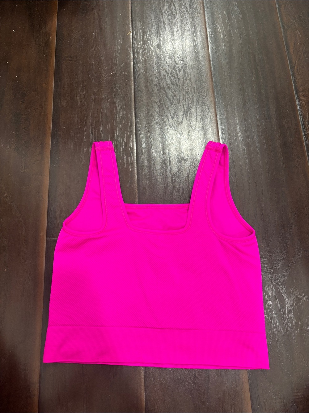 Women’s Large Crop Tank Top - Hot Pink - Work out - Picture 2 of 3